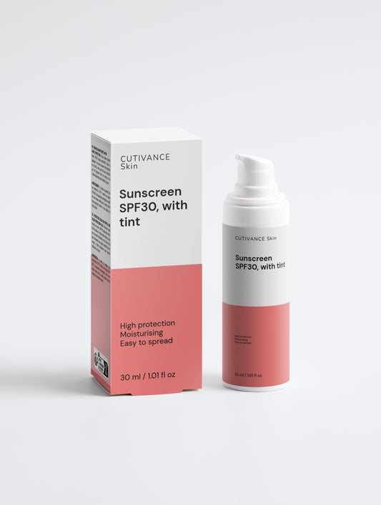 Sunscreen SPF30, with tint