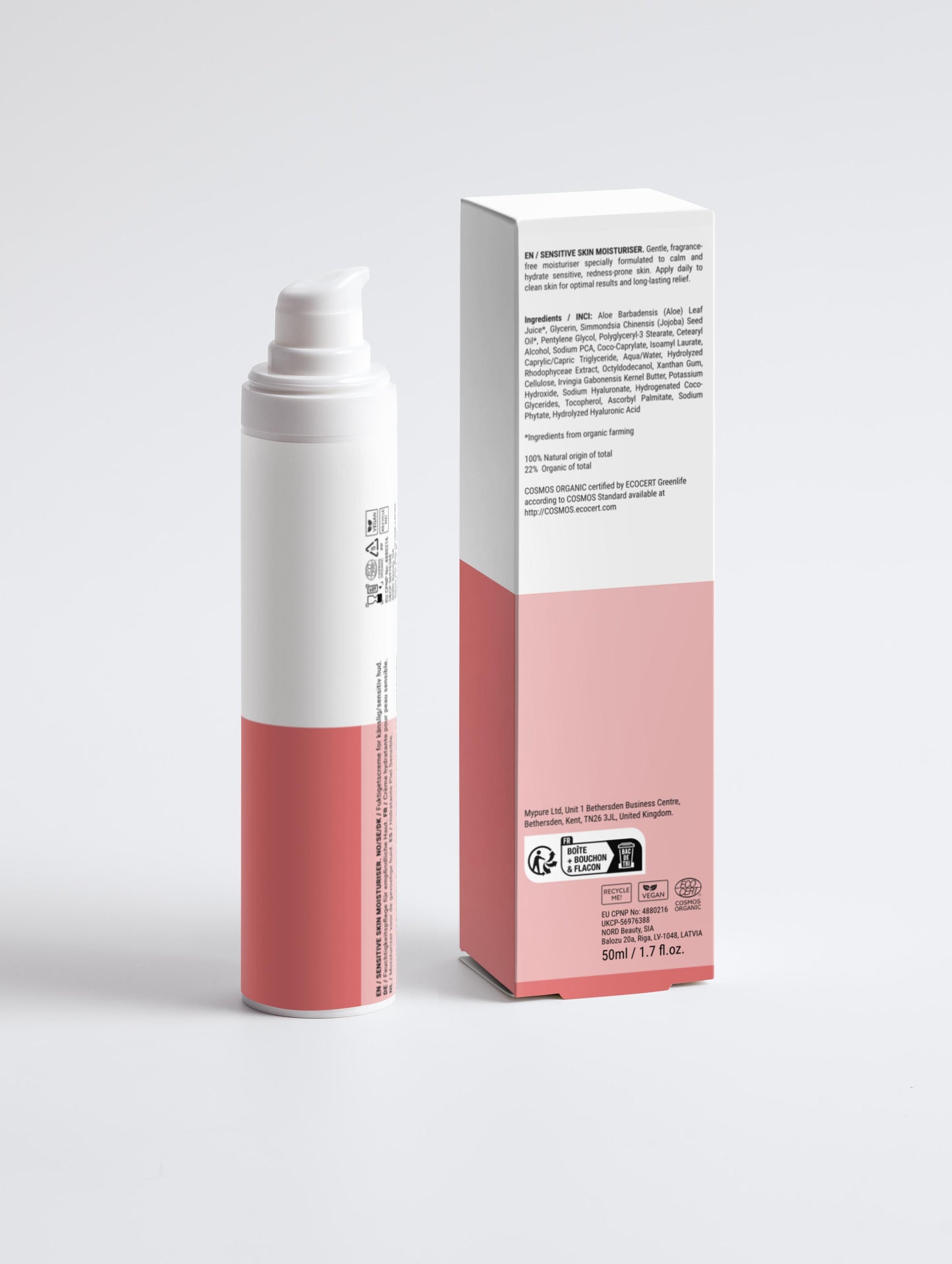 Sensitive Skin Moisturiser, Fragrance Free